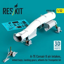 ResKit 1/32 Reskit A-7E Corsair II air intakes, wheel bays, landing gears, wheel