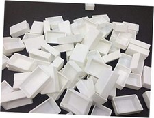 White Plastic Empty Watercolor Paint Pans 48pcs Full Pans