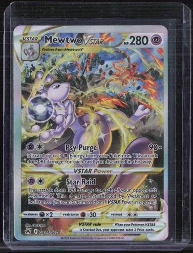 2023 Pokemon SWSH Crown Zenith #GG44 Mewtwo Vstar