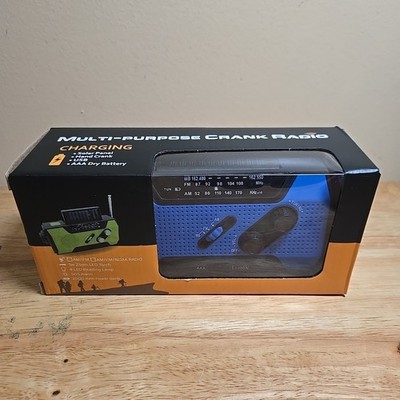 Multi-Purpose Crank Radio, Solar,  Flashlight Emergency Survival