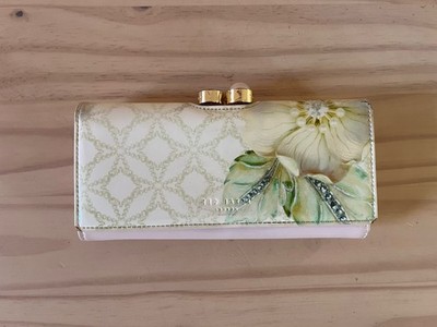 Ted Baker Gem Gardens Crystal Bobble Pink Matinee Wallet As Is