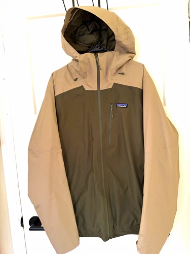 Patagonia Men's Insulated Powder Town Jacket Hooded Zip Pine Needle Green L - product listing photo