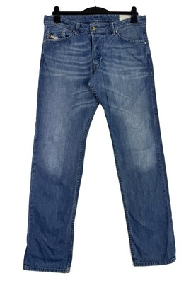 Diesel Jeans Darron Regular Slim Tapered Herren W33 L32 Blau Denim Hose 0R603
