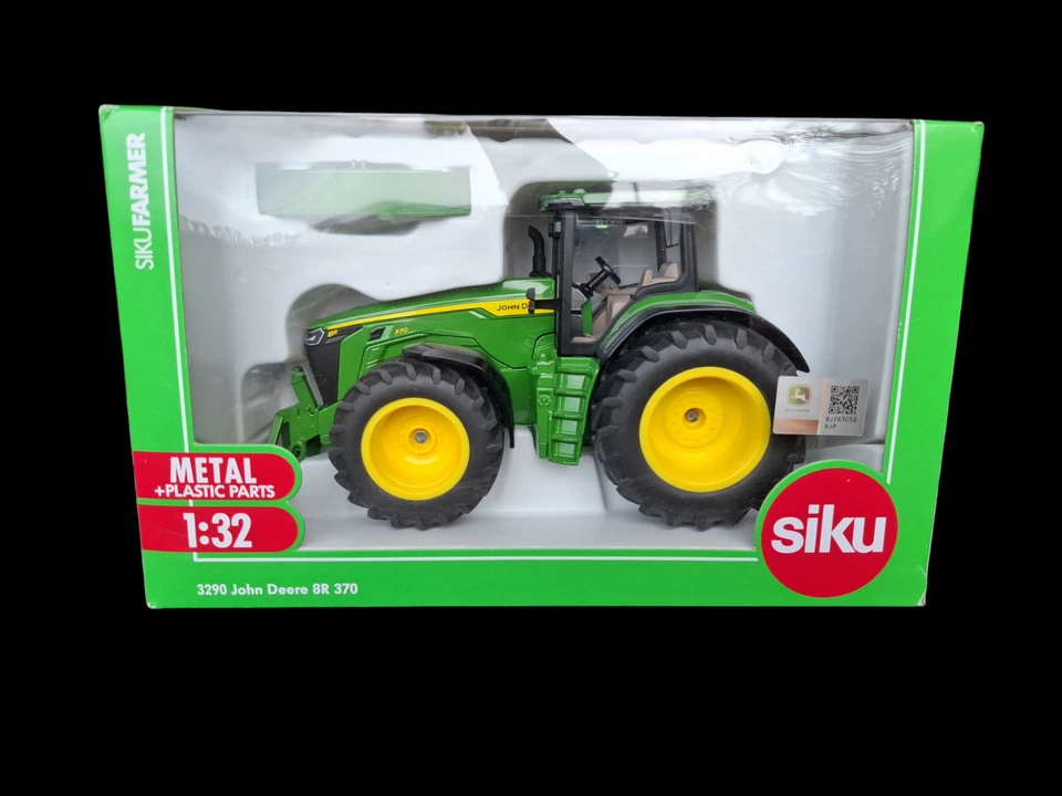SIKU 1/32 FARMER 3290 TRACTEUR JOHN DEERE 8R 370 comme neuf - Photo 1/2