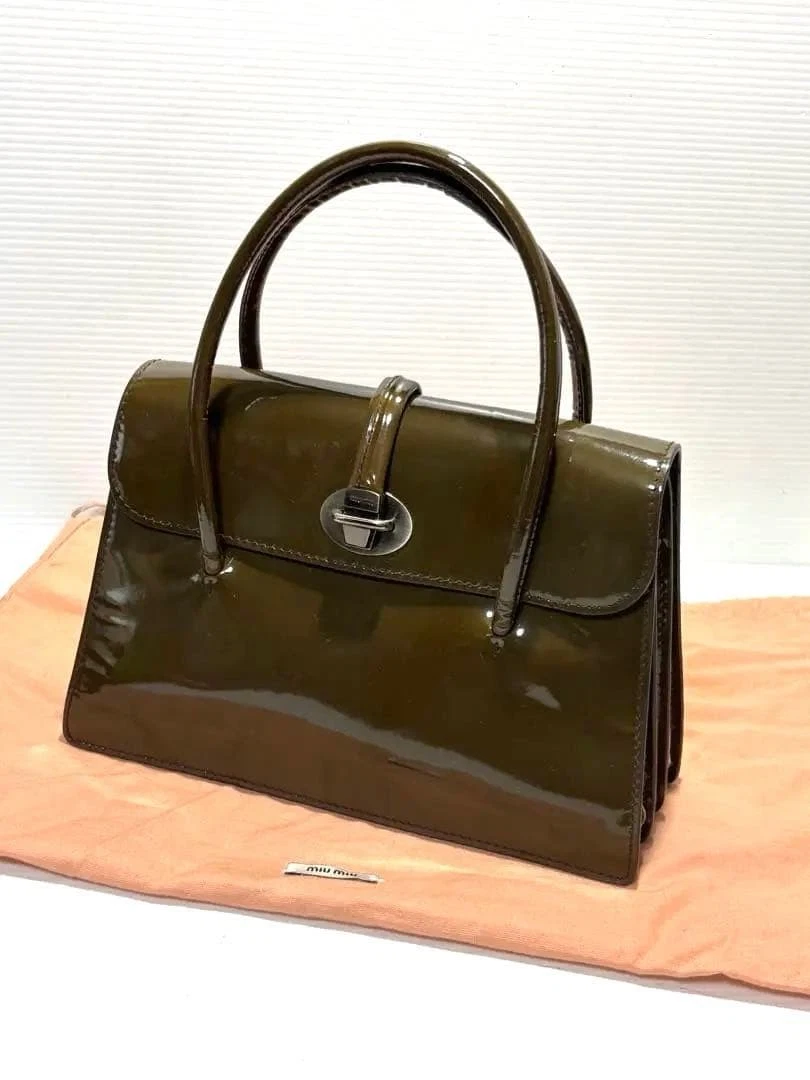 Miu Miu Patent Leather Shoulder Bags for Women for sale | eBay