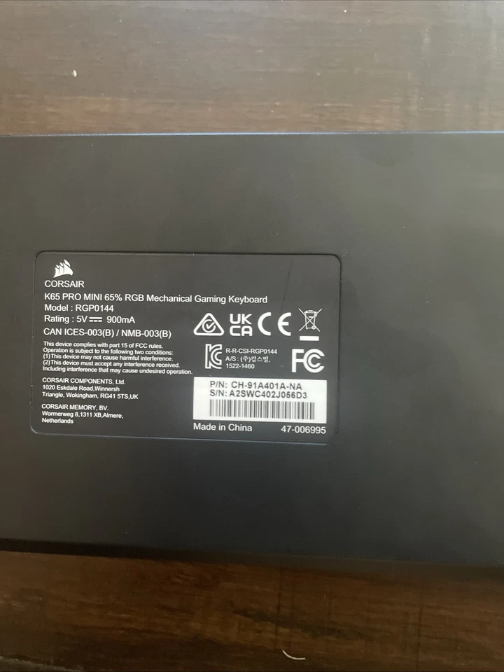 Corsair K65 Pro Mini RGB 65% Mechanical Gaming Keyboard - Image 3 of 3