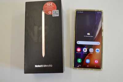 Samsung Galaxy Note 20 Ultra 256GB 5G Bronze 12GB RAM. Dual Sim-Ohne Simlock OVP