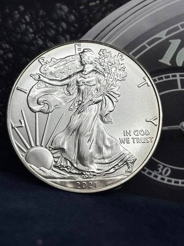 2021 P Type 1 American Silver Eagle BU Perfect .999 $1 No Issues Flawless
