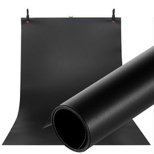 Selens 100X200CM 40X80INCH Photography Backdrop Matte PVC Background Black