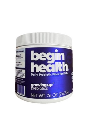Begin Health Growing Up Prebiotics for Kids | Unflavored - 56 Servings EXP 12/27