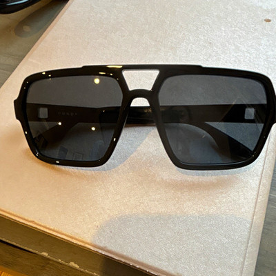 PRADA LINEA ROSSA SPS 01X Black 59-16 Sunglasses Gray Tinted Lenses 145mm