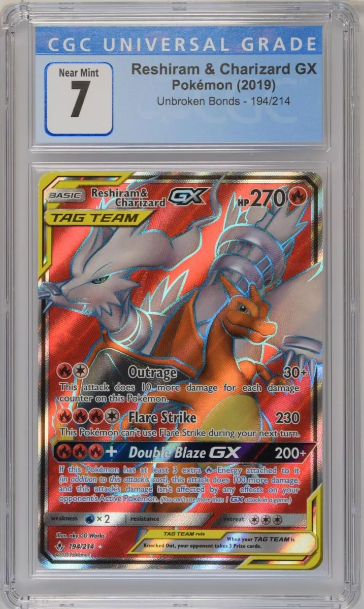 Reshiram & Charizard GX Full Art - 194/214 - Unbroken Bonds