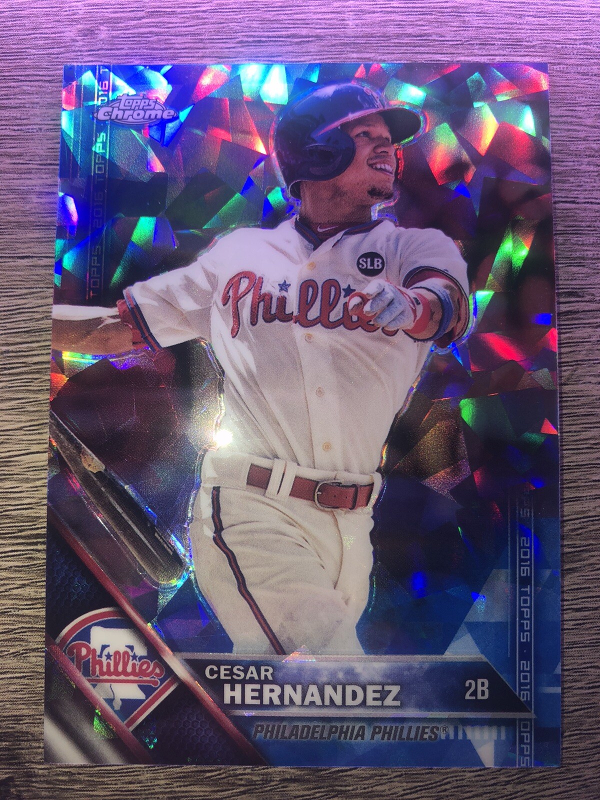 CESAR HERNANDEZ 2016 Topps Chrome SAPPHIRE #421 (#250 made)