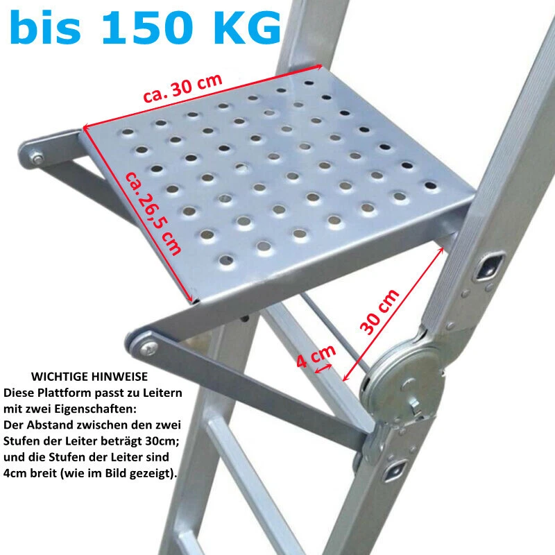 Plataforma colgante de escalera para escalera de peldaños escalera de peldaños escalera escalera de fábrica - Imagen 1 de 4