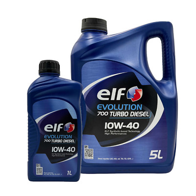 6L Elf Evolution 700 Turbo Diesel 10W-40 5 + 1 Liter Motoröl RN0700 RN0710