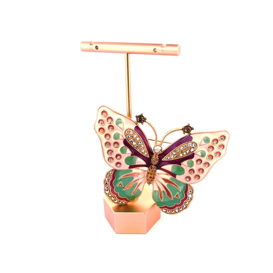 DE COLECCIÓN BROCHE MARIPOSA ESMALTE DIAMANTES DE IMITACIÓN GRANDE KENNETH JAY LANE KJL CAPRICHOSO