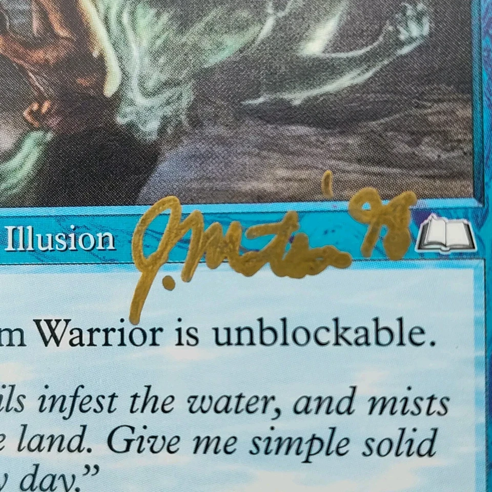 ☑️🌊🌬️SIGNATURE MTG PHANTOM WARRIOR John Matson MAGIC THE GATHERING📸SEE PICS📸 - Image 2 of 4
