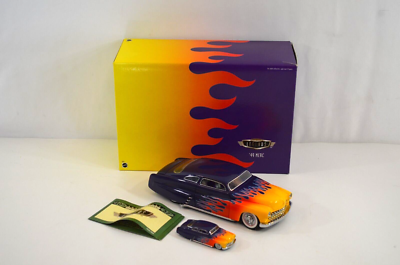 Hot Wheels Legends 49 Merc Purple w/ Flames 1/24 1/64 Diecast 2 