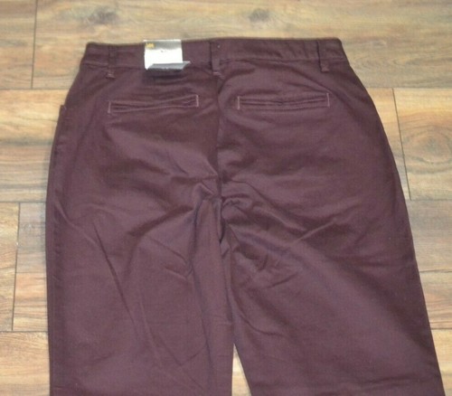 Lee Relaxed Fit Straight Leg Effortless Wash & Wear Pants Easy Care Raisin Pants - Picture 5 of 5