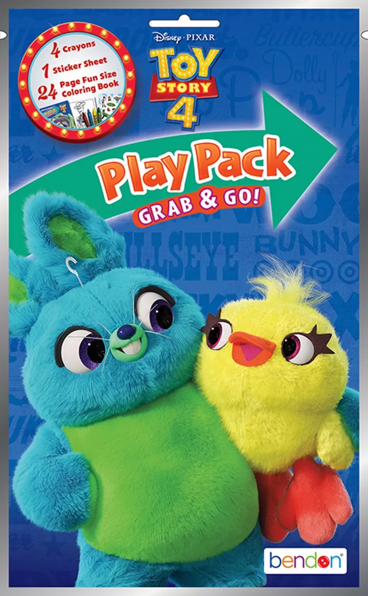 NEW Toy Story 4 Grab & Go Play Pack (Bunny & Ducky Cover) - Party Favor,  Prize