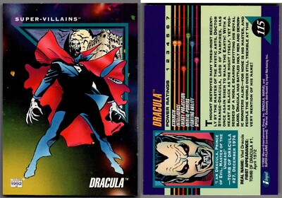 1992 Marvel, Super-Villains, #115 Dracula