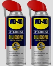 2 ~ WD-40 Specialist General Purpose Silicone Lubricant 11oz Quick Drying 300012