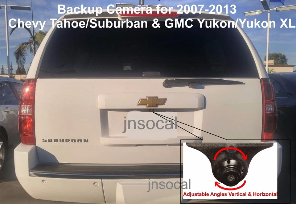 Backup Camera for Chevy Tahoe Suburban GMC Yukon 07 - 13 with AFTERMARKET RADIO - Image 2 of 4