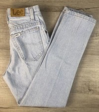 Vintage Lee Slim Jeans 80s 90s Lite Denim Girls Womens 29 Slim Actual 22X25.5