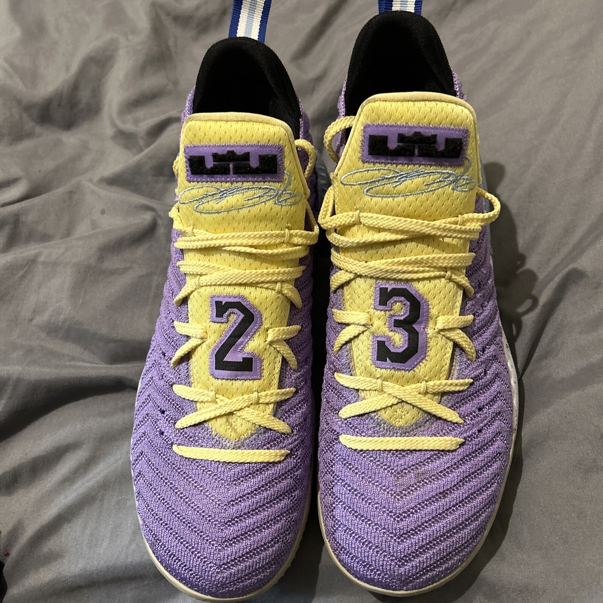 New LeBron James 16 Lakers Heritage Size 11​ Nike LeBron 16 Lakers Heritage | eBay main image 4