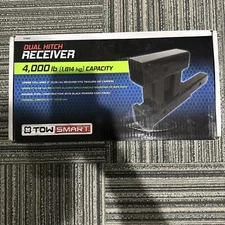 Rear Dual 2" Trailer Hitch Receiver Rise Drop Extender Adapter Tow Truck 4000 Lb