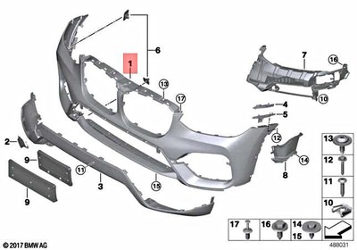 Genuine BMW X3 G01 X3 30i 30iX SAV Panel Bumper Primed Front 