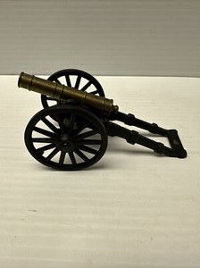 Rare Antique Cox Mf Co. Brass & Aluminum Toy Model Cannon 1/29 Scale