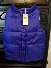 NWT PUMPKIN PATCH Boys Zip up Puffer Vest Size 10 Electric Blue 34.99