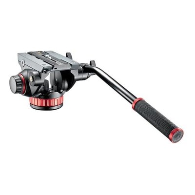 Manfrotto Video Head with Flat Base and Fixed Lever, Video Head for Compact V...