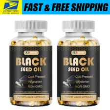 2 Pack Black Seed Oil Caps Premium Cold Pressed Joint Support Strong Antioxidant