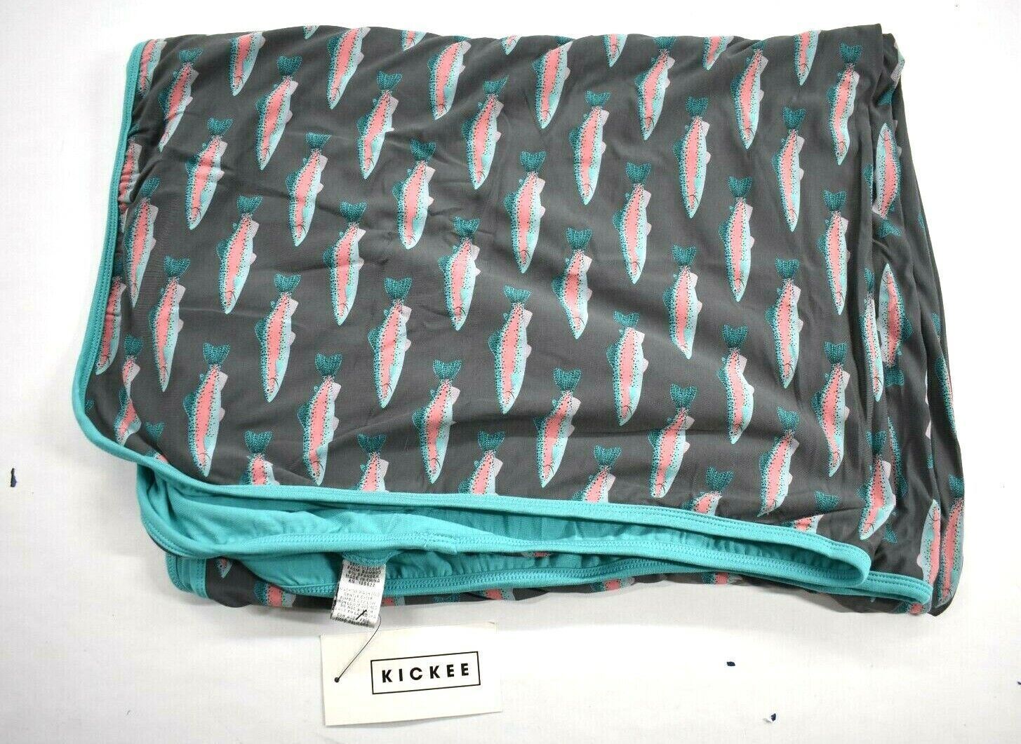 Kickee Pants Fish Print Square Shape Comfortable Stretch Toddler