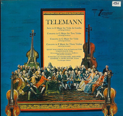  Telemann, Suite In D Major For Viola Da Gamba And String Orchestra / Concerto I