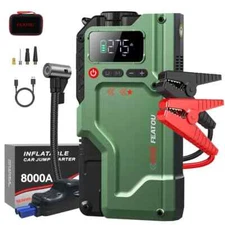 Geenneu Jump Starter with Air Compressor 9000A Portable Car Battery Booster US