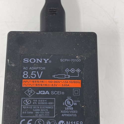 Official OEM Sony Playstation 2 PS2 Slim AC Adapter Power Supply Cord SCPH-70100 - Picture 2 of 7