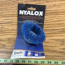 Dico 2-1/2 in Blue Nylon Cup Brush, 1/4 in Shank, MPN 7200007