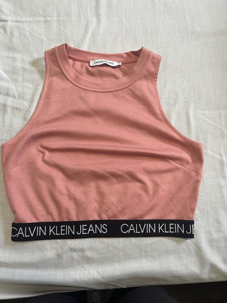 Calvin Klein Ladies Crop Top / Size Large 