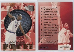 1996-97 Fleer Metal Maximum Metal Chris Webber #20 HOF