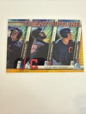 2017 Bowman Mejia Rodriguez Zimmer Talent Pipeline Orange #TPM-CLE Indians /25