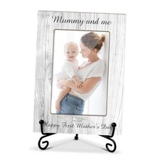 First Time Mom Gifts Wood Photo Frame for Women New Mom Mommy, Mommy Me Home