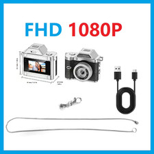 2026 FHD Retro Mini Keychain Camera Compact Thumb Pocket Digital Cam 1080P CCD F