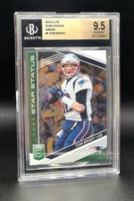 2019 PANINI DONRUSS ELITE TOM BRADY #SS3 STAR STATUS GREEN GEM-MT BGS 9.5 LOWPOP