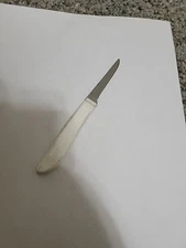 Pampered Chef Quikut Paring Knife White Handle #1250 2.5" Blade Discontinued