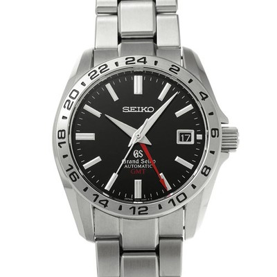 GRAND SEIKO Mechanical Gmt SBGM001 Black Men's Used Watch #41030