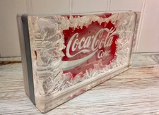 Coca Cola Pub Bar Sign - Frosted Perspex Ice cube (Can be illuminated) Man Cave