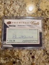2009 upper deck prominent cuts autographs 